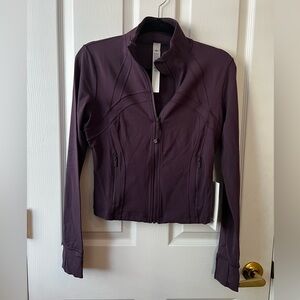 Lululemon Define Cropped Jacket Nulu Grape 8